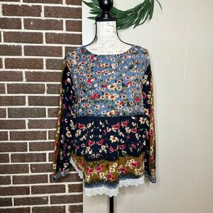 Zanzea Women’s Floral Long Sleeve Blouse Size 4XL